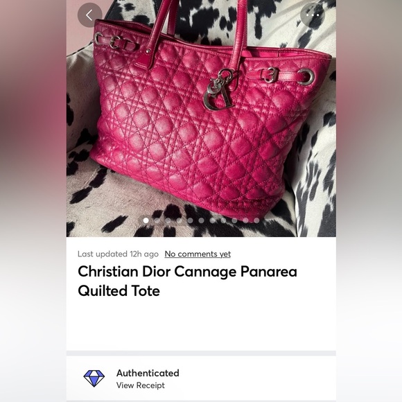 Christian Dior Cannage Panarea Quilted Tote - Picture 16 of 16